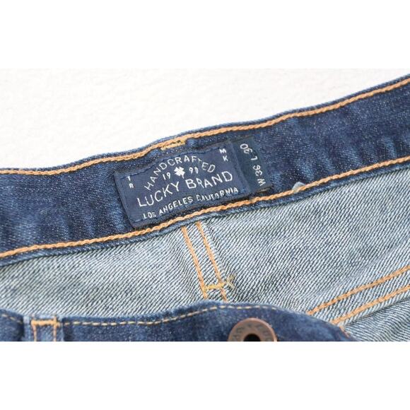 Lucky Brand 1 Authentic Skinny Stretch Button Fly Denim Jeans Mens Size 36 x 30 - Picture 7 of 11